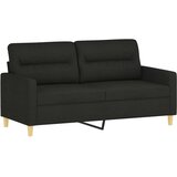  2-dijelni set sofa s jastucima crni od tkanine | shoptok.hr