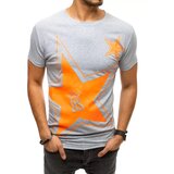 DStreet T-shirt męski z nadrukiem jasnoszary | shoptok.hr