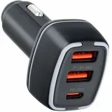 auto punjač Type C PD 20W + 2x USB 4.8A PA-CC65 crni