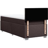  Krevet s oprugama i madracem tamnosmeđi 90 x 190 cm od tkanine | shoptok.hr