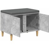  Klupa za hodnik s jastukom Betonsko Siva 60 x 38 x 46 cm | shoptok.hr