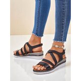 Resti Women’s glitter wedge sandals Aella | Shoptok.si