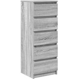  Komoda s ladicama Siva Sonoma 37,5x35x99 cm Konstruirano drvo | shoptok.hr