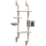  Zidna penjalica za mačke sa stupom za grebanje siva 180 cm | Eponuda.com