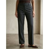 Sinsay Elegantne hlače straight leg s prugama i udjelom viskoze | shoptok.hr