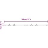 vidaXL Komplet drsnih vrat omarice 183 cm ogljikovo jeklo | Shoptok.si