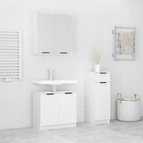 The Living Store Komplet kopalniških omaric 3-delni bel inženirski les - Komplet Kopalniškega Pohištva, (21658006) | Shoptok.si