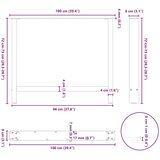  Noge za jedilno mizo bele barve 2 kosa 100 x (72-73) cm jeklo, (22123693) | Shoptok.si
