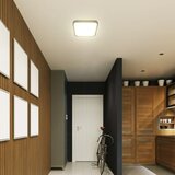  LED plafonsko svetlo za kupatilo LED/18W/230V IP44 3000K 25x25 cm crna | Eponuda.com
