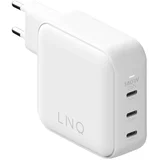 GAN omrežni polnilnik s 3 USB-C priključki, Power Delivery 140W, Bela, (5000190840)