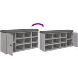  Klupa za cipele siva boja hrasta 102x32x50 cm konstruirano drvo | shoptok.hr