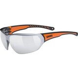 Uvex Sportstyle 204 Black/Orange/Silver Mirrored Cene