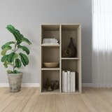 vidaXL Knjižna omara / komoda sonoma hrast 50x25x80 cm iverna plošča Cene