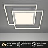 BRILO LED plafonjera 2xLED/16W/230V + LED/19W 51,5x51,5 cm matni hrom | Eponuda.com