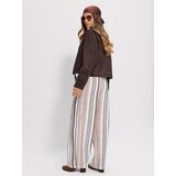 Sinsay Prugaste wide leg hlače s viskozom | shoptok.hr