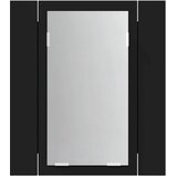  LED kupaonski ormarić s ogledalom crni 40x12x45 cm akrilni | shoptok.hr