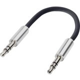 SpeaKa Professional JACK audio priključni kabel [1x JACK utikač 3.5 mm - 1x JACK utikač 3.5 mm] 0.10 m crn SuperSoft Cijene