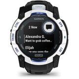 Garmin pametni sat Instinct 3 50 mm Solar, boja bijelog kamena, remen bijelo-plavi (Limited Edition) | shoptok.hr