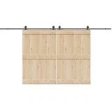 za klizna vrata 427 cm čelični crni