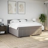  Krevet s oprugama i madracem smeđesivi 180x200 cm tkanina | shoptok.hr