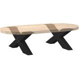  Noge za klub stolić u obliku slova X, 2 kom, crne, 70 x (30-31) cm, čelik | shoptok.hr