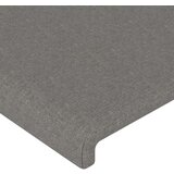  Posteljni okvir z vzglavjem temno siv 200x200 cm blago, (20788027) | Shoptok.si