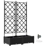  Vrtna saksija 2 pcs Crna 80 x 40 x 126 cm Plastika | Eponuda.ba