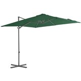 vidaXL konzolni suncobran s čeličnom šipkom zeleni 250 x 250 cm Cijene