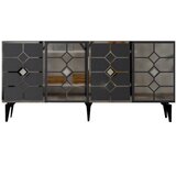 Hanah home irmak - anthracite, silver anthracitesilver console | ePonuda.com