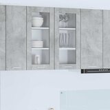 Viseći ormarić s pohranom 2 pcs Betonski sivi 40 x 31 x 80 cm | shoptok.hr