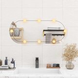  Zidno ogledalo s LED svjetlima 35x80 cm stakleno ovalno | shoptok.hr