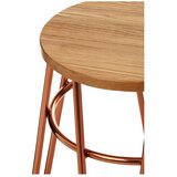 Premier Housewares Stolac od čvrstog brijesta u prirodnoj boji/ružičasto zlatni District – | shoptok.hr