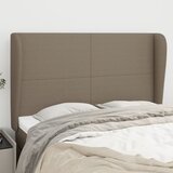  Uzglavlje s ušima smeđesivo 147x23x118/128 cm od tkanine | shoptok.hr