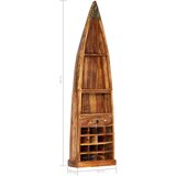  Stojalo za vino 50x40x180 cm trden predelan les | Shoptok.si