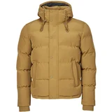 Superdry EVEREST SHORT HOODED PUFFER Smeđa
