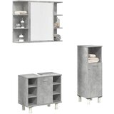 Maison Chic Kopalniški sestavi - Kopalniško pohištvo 3 kosa betonsko sive barve konstruiran les, (21787850) | Shoptok.si