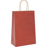  Papirnate vrećice 250 kom s ručkama crvene 21x11x31 cm | shoptok.hr