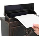  Stenska Poštna Škatla Bronasta 29 x 13 x 41 cm Lit aluminij, (5000133027) | Shoptok.si