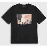 Sinsay Pamučna majica s printom | shoptok.hr