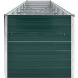 vidaXL Visoka greda pocinkano jeklo 480x80x77 cm zelena | Shoptok.si