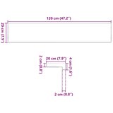  Prozorske klupice 2 kom 120x20x2 cm netretirane masivne hrast | shoptok.hr