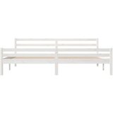  Posteljni okvir bel iz trdnega lesa 200x200 cm, (20648170) | Shoptok.si