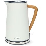 Nedis 1,7L električni čajnik Soft Touch 2200W z regulatorjem Strix, Bela, (5000071241) | Shoptok.si