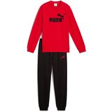 Puma Trenirka komplet Ess Logo Crew Sweat Suit Tr Rdeča Cene