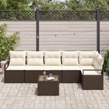  Set sofe s jastukom 7 pcs Smeđa poliratan | shoptok.hr