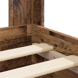  Krevetna konstrukcija s pohranom i uzglavljem Staro drvo Smeđa 90 x 190 cm | Shoptok.si