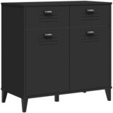  The Living Store Komoda VIKEN črna 80x40x80 cm inženirski les - Komoda, (21442421) | Shoptok.si