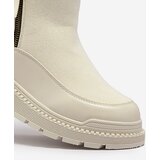 Resti Cream women's flat-heeled boots Mefina- Footwear | Shoptok.si