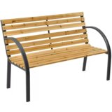 Lean Toys Lesena vrtna klop z naslonjalom 125 cm | Shoptok.si