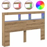 Ormarić za uzglavlje LED boja artisan hrast 160x17x102 cm | Eponuda.ba